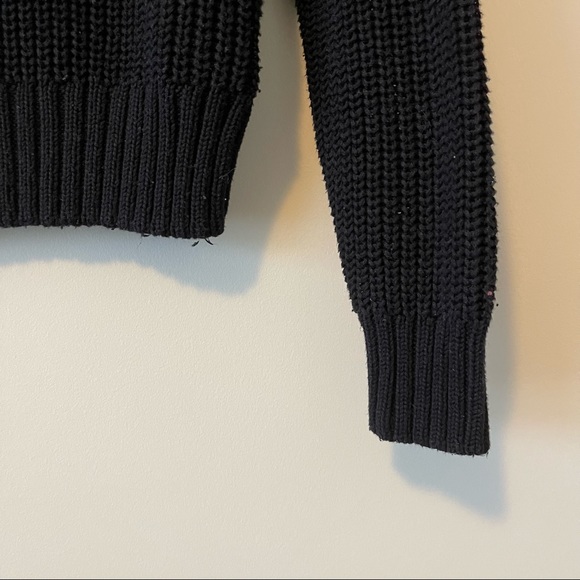 Divided Black Crop Turtleneck Sweater Size XSmall - Picture 3 of 12